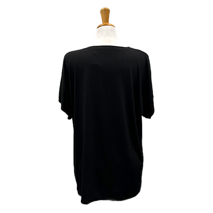 Mystic Butterfly Embellished Tee in Black