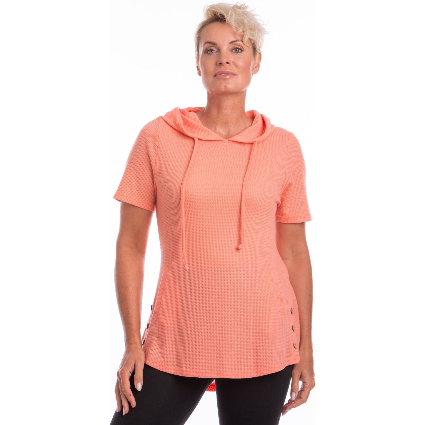 Waffle Weave Light Hoodie/Tunic