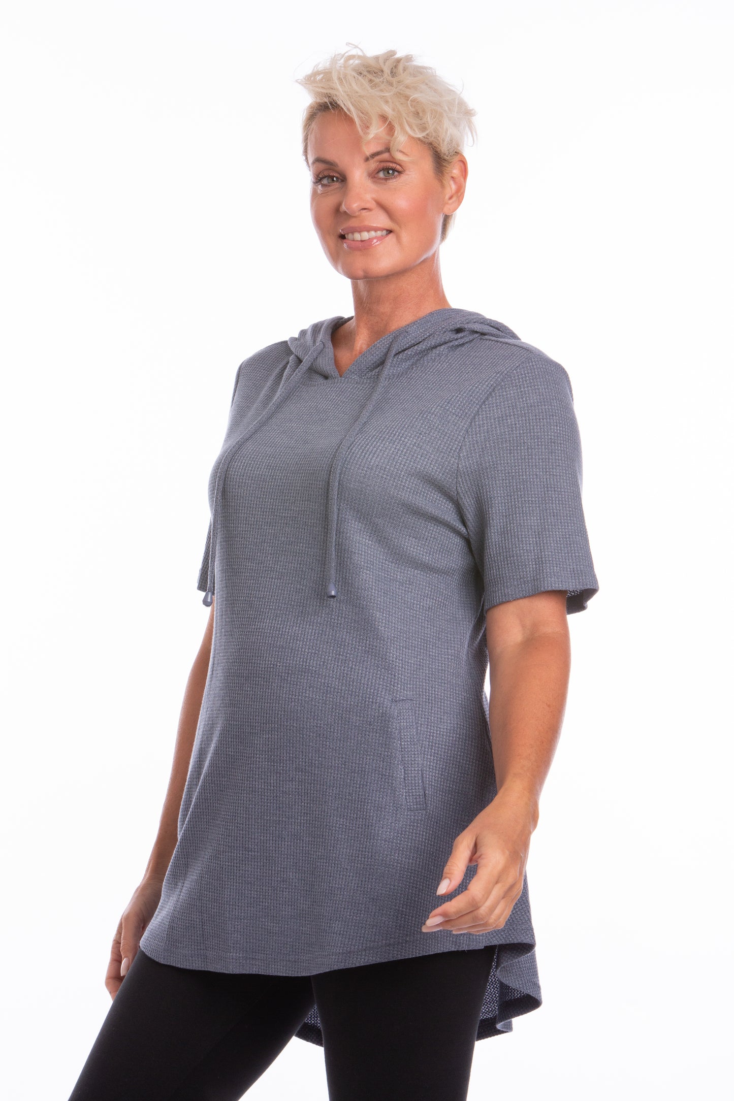 Waffle Weave Light Hoodie/Tunic