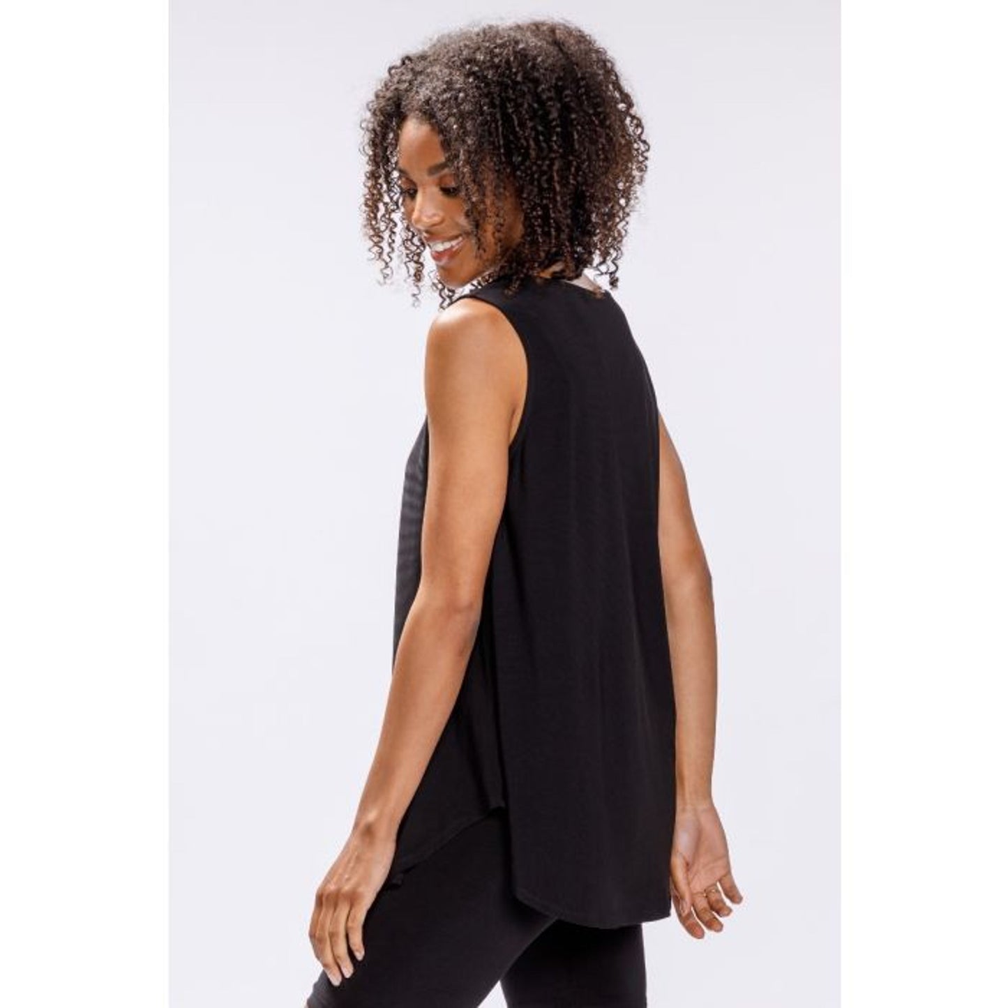 Smile Hem V-Neck Tank