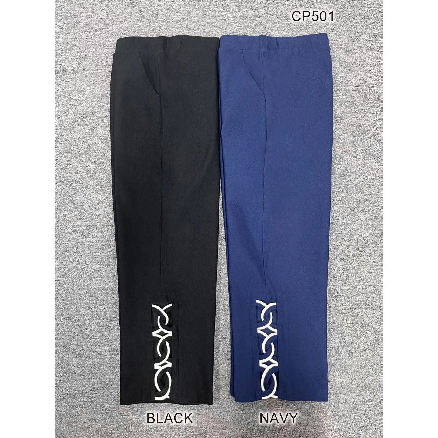 Pull On Capris - Navy or Black