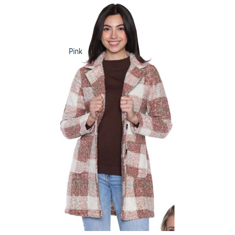 Jacket Length Boucle Shacket