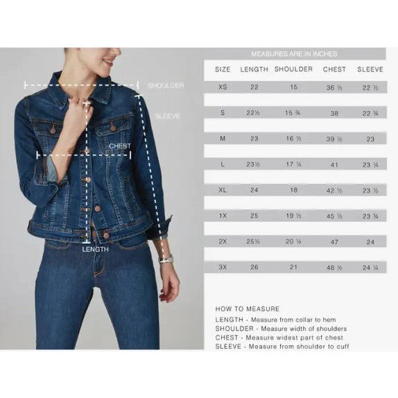 Top Selling Jean Jacket - Regular and Plus Size -Dark Blue