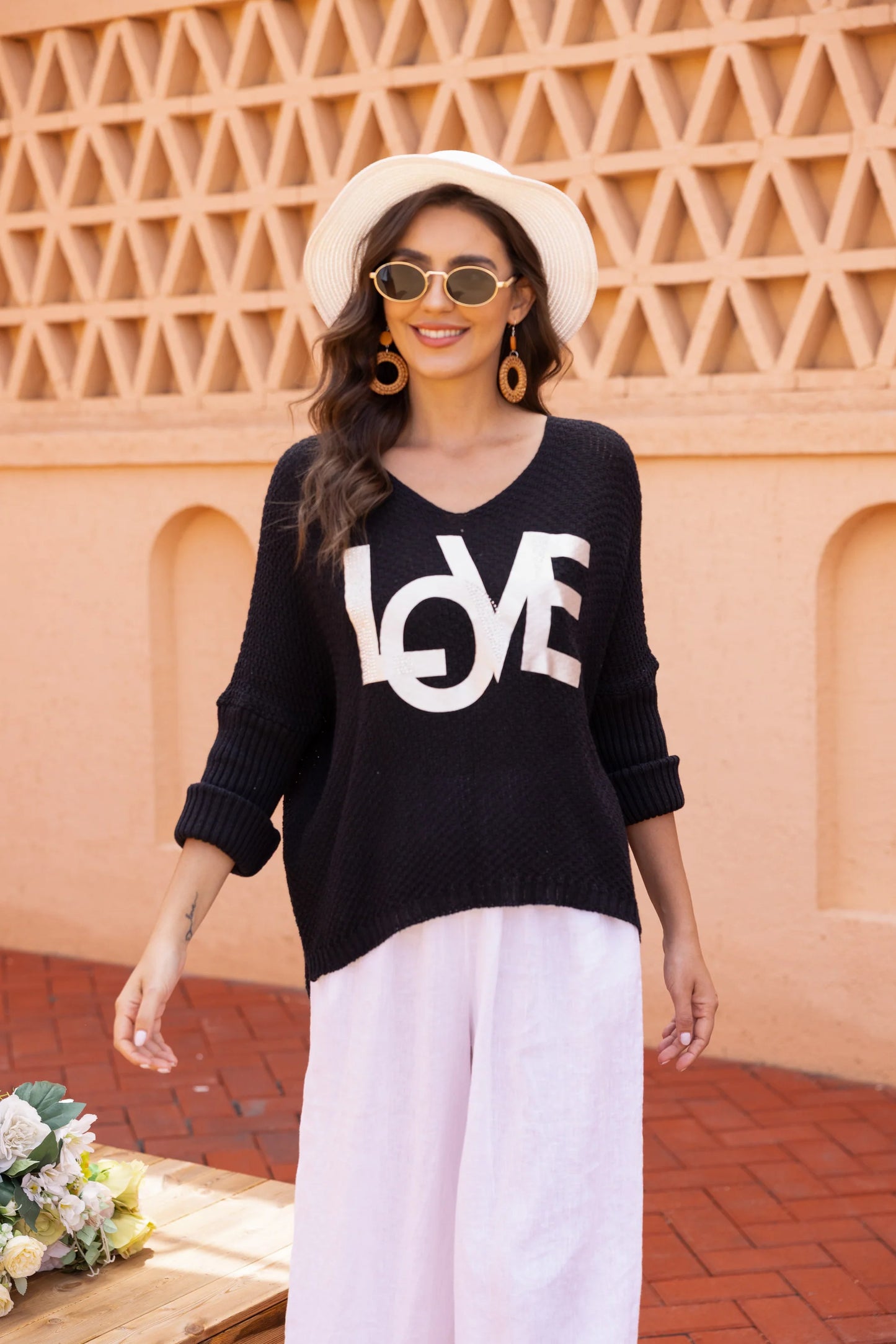 Knit Sweater - "Say Love"