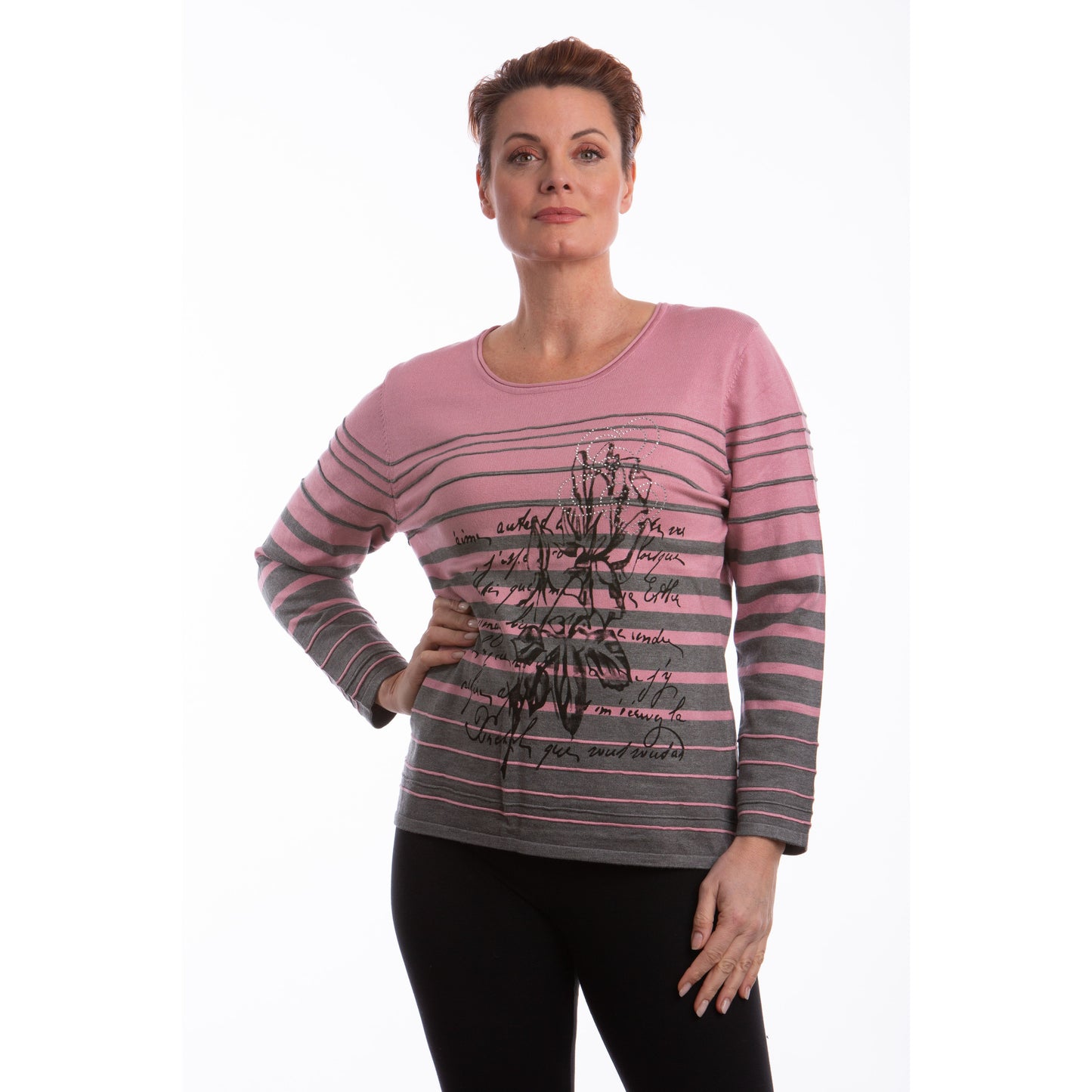 Long Sleeve Light Sweater with Design