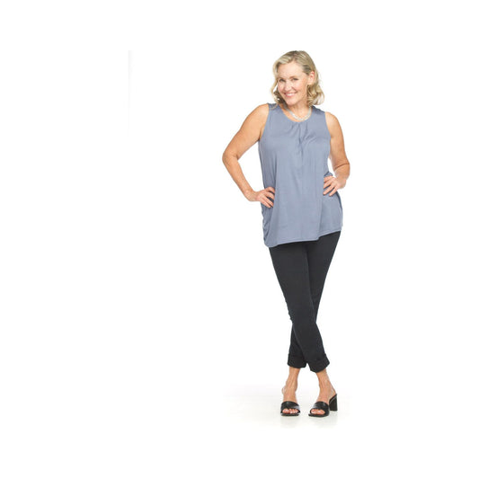 Aline Stretch Bamboo Top - Denim