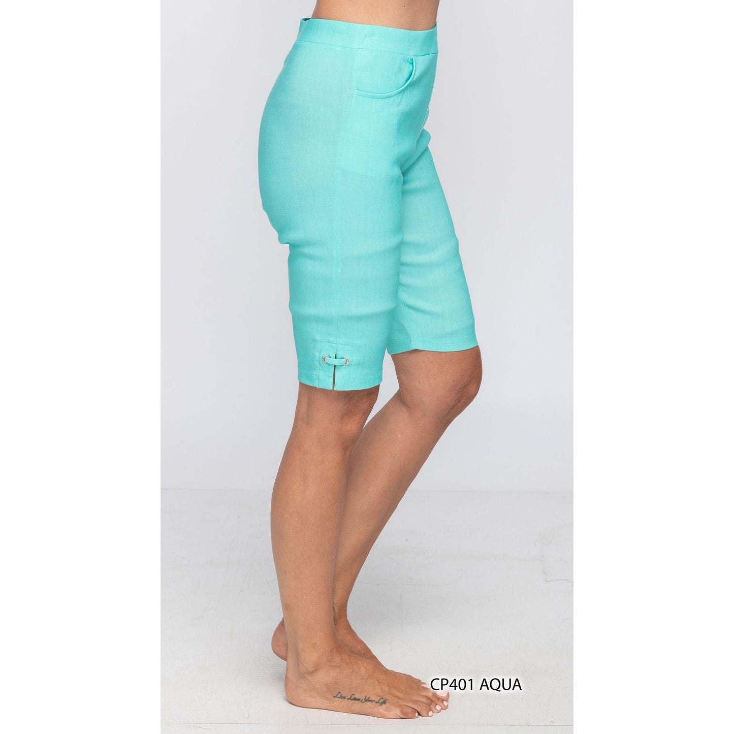 Bermuda Short - "Amelia" Aqua
