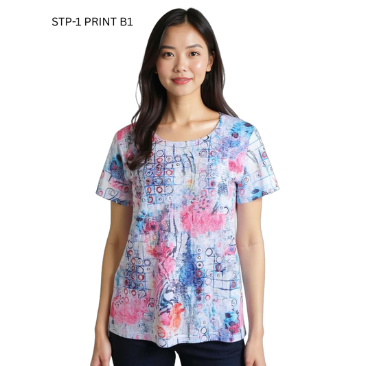 Short Sleeve Tee- Print B1