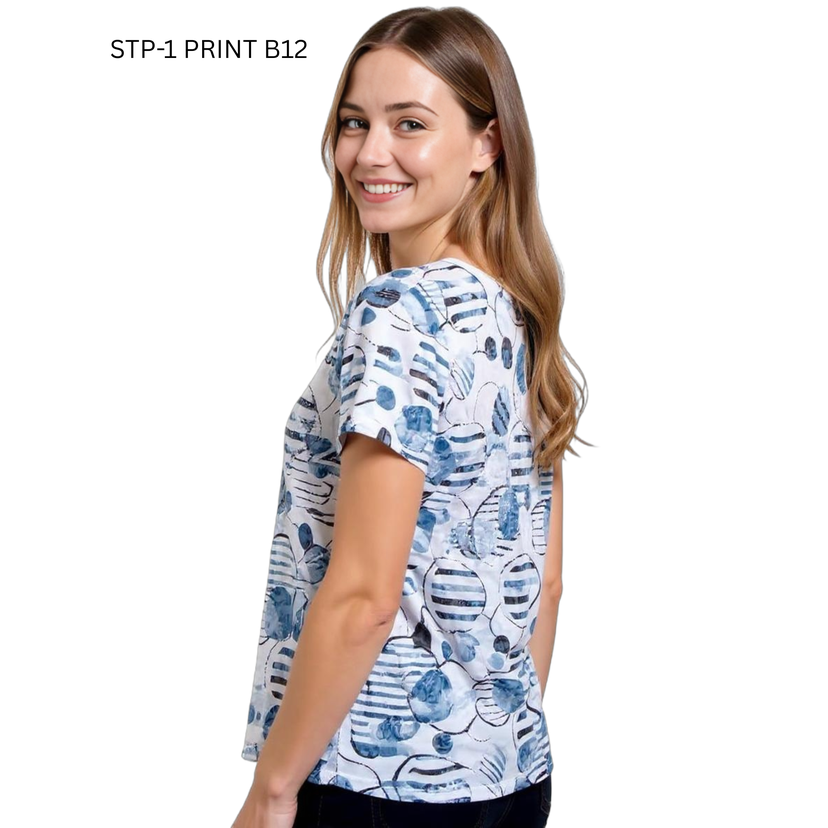 Short Sleeve Tee- Print B12