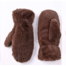 Warm and Comfortable Sherpa Faux Fur Mitts