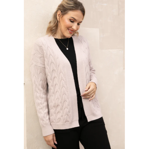 Horseshoe Cable Knit Cardigan