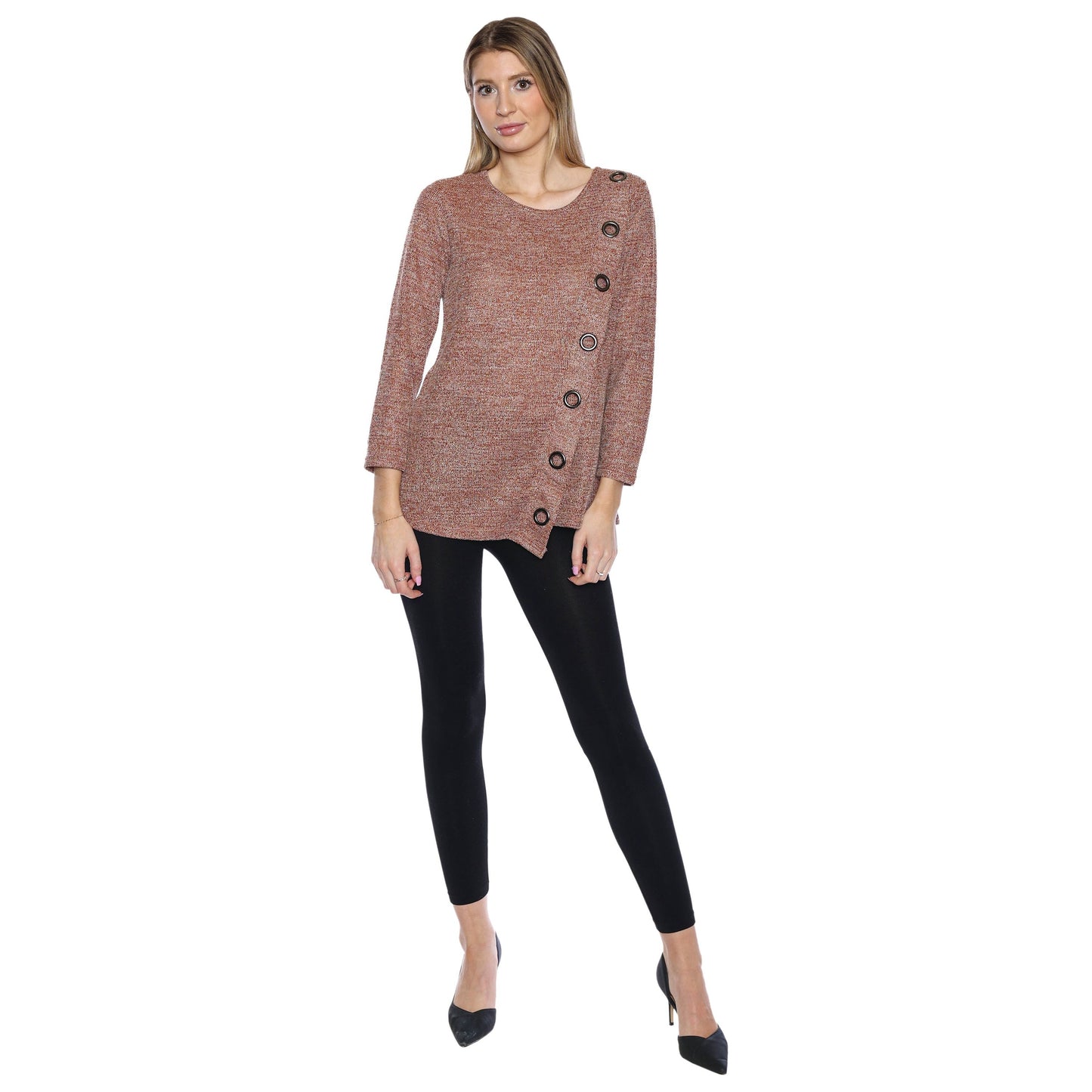 Top with Button Accents