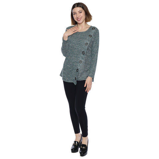 Top with Button Accents