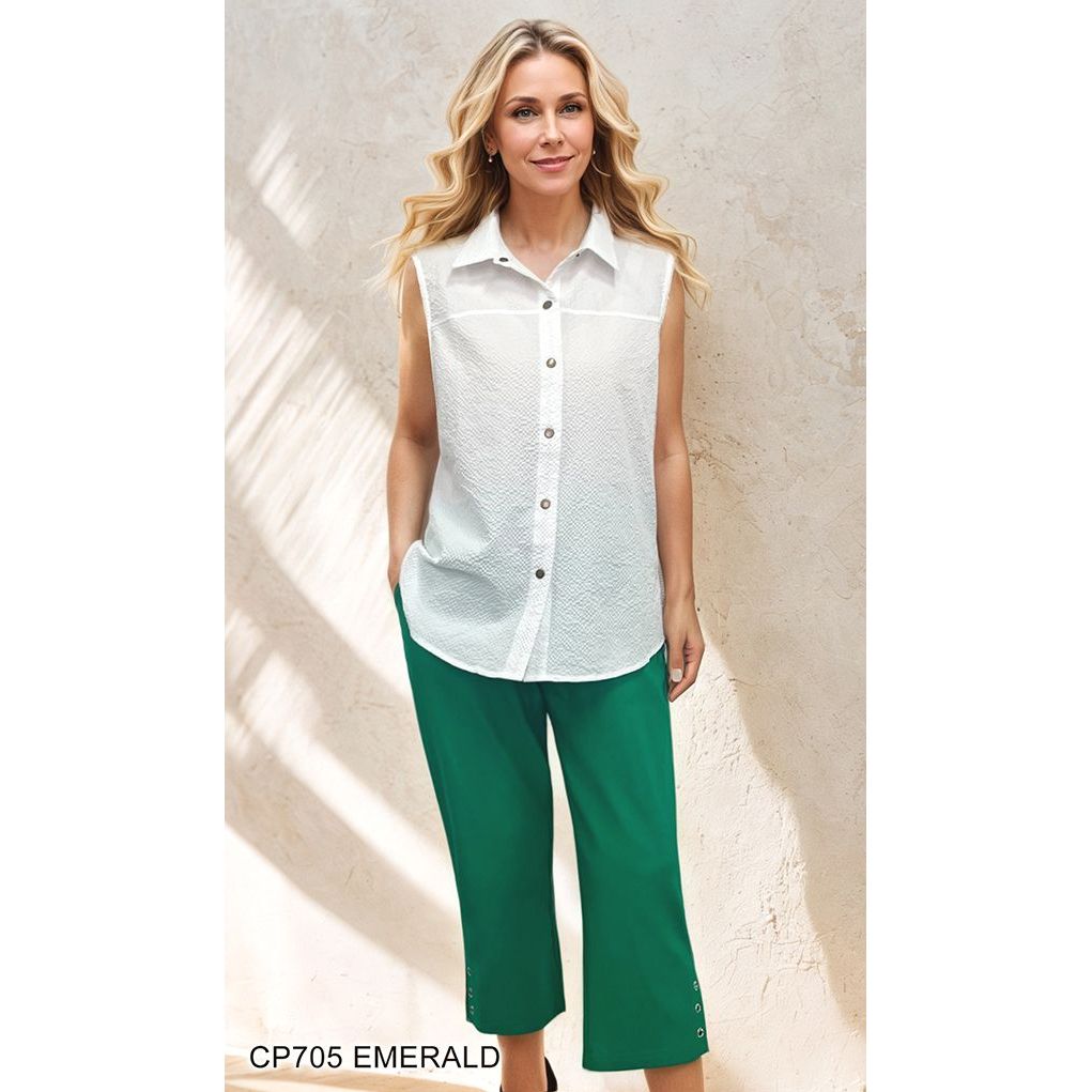 Three Hole Accent Capris