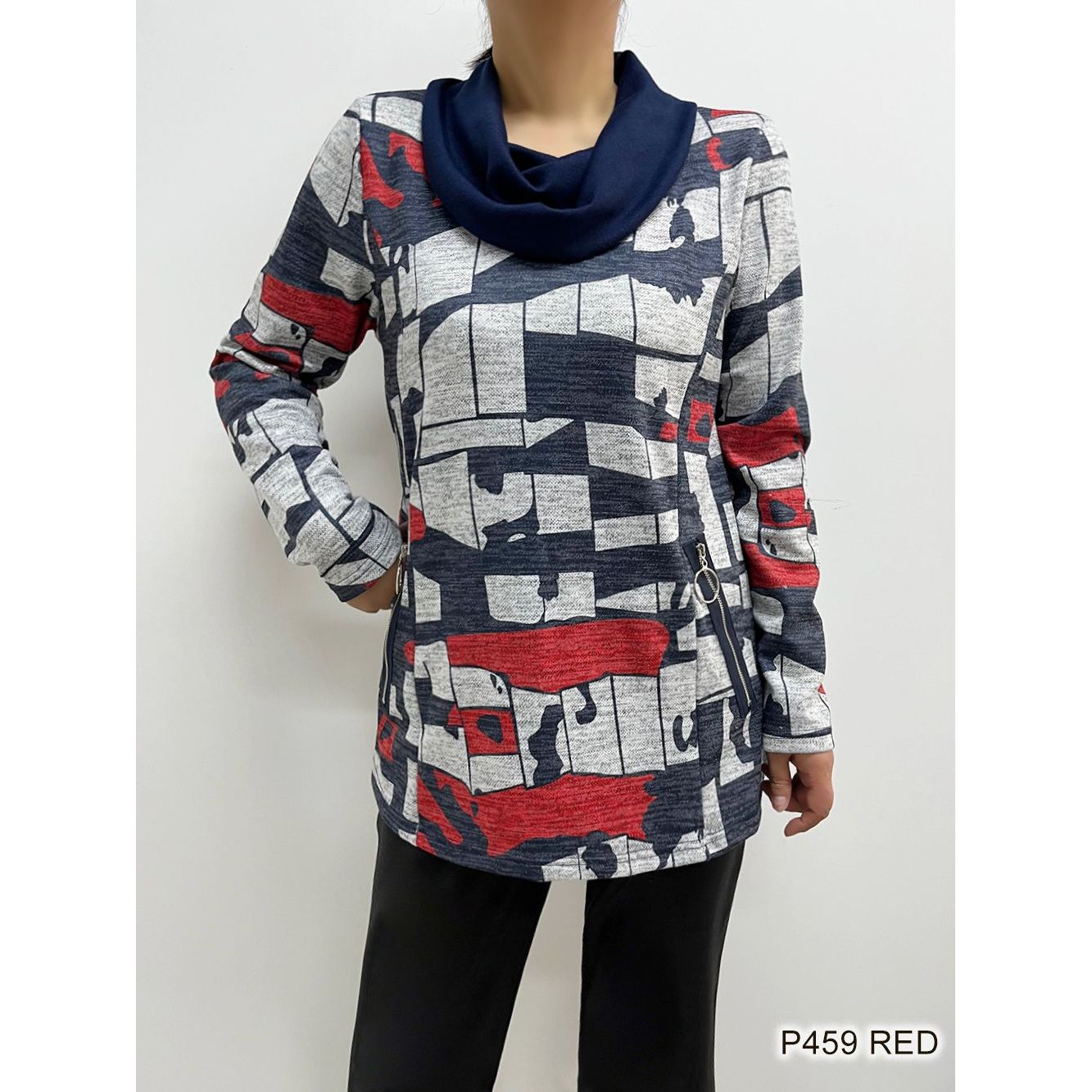 Cowl Print Top