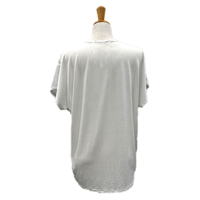 Floral Hi-Low Faux Linen Top in Blue or Pink