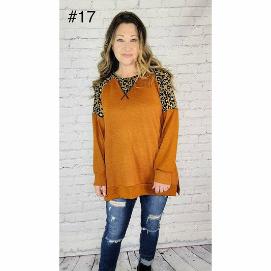 Sweater with Animal Print Details
