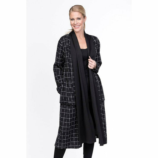 Maxi Jacket - Black/Grey Plaid