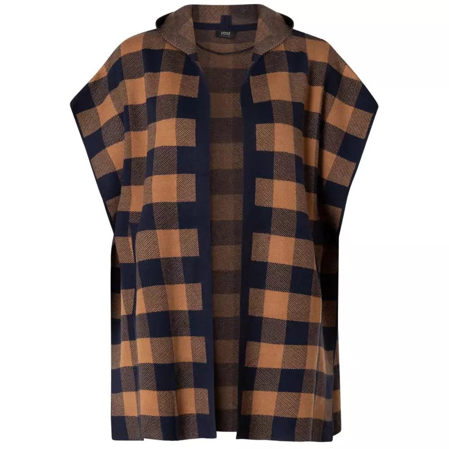 Fall Style Plaid -Hooded Coverup/Cardigan Plus size