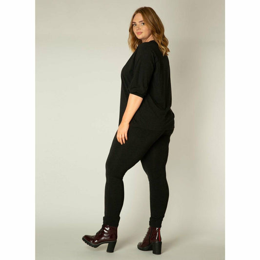 3/4 Sleeve Comfy Jersey Top - Plus