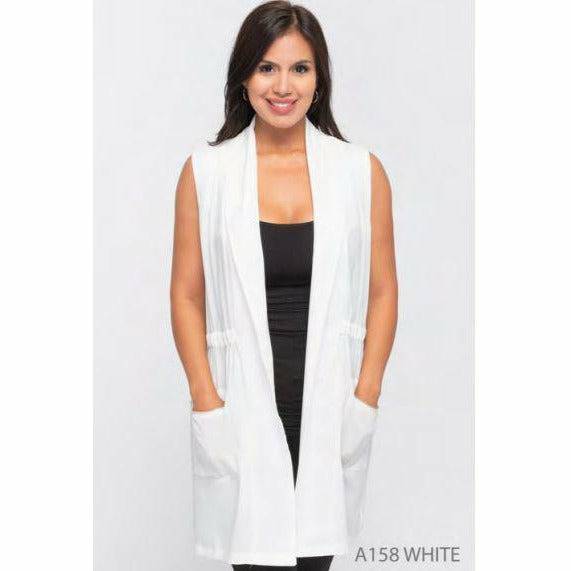 Vest - Long Vest with Pockets