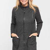 Leather Look Trim Jacket