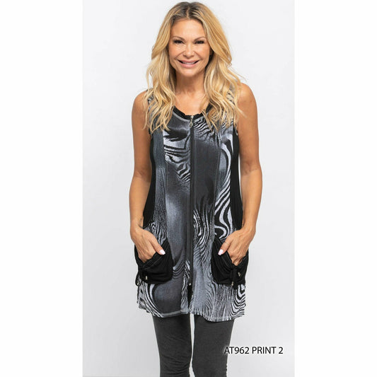 Zipper Vest/Tunic with Pockets