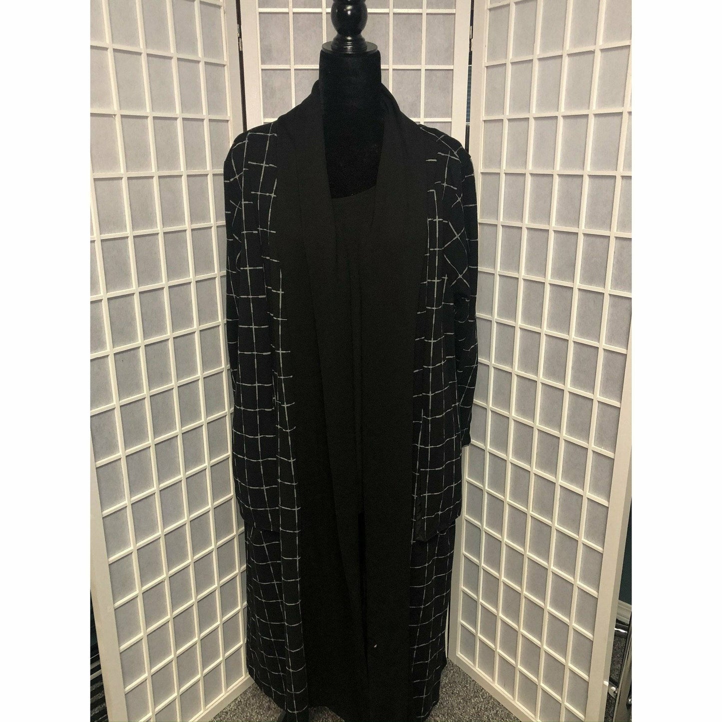 Maxi Jacket - Black/Grey Plaid