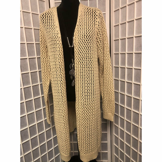 Cardigan - Crochet Cotton - Plus Size
