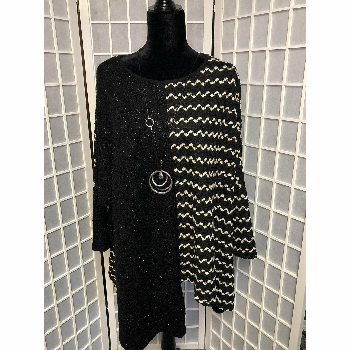 Mix Media Knit Top