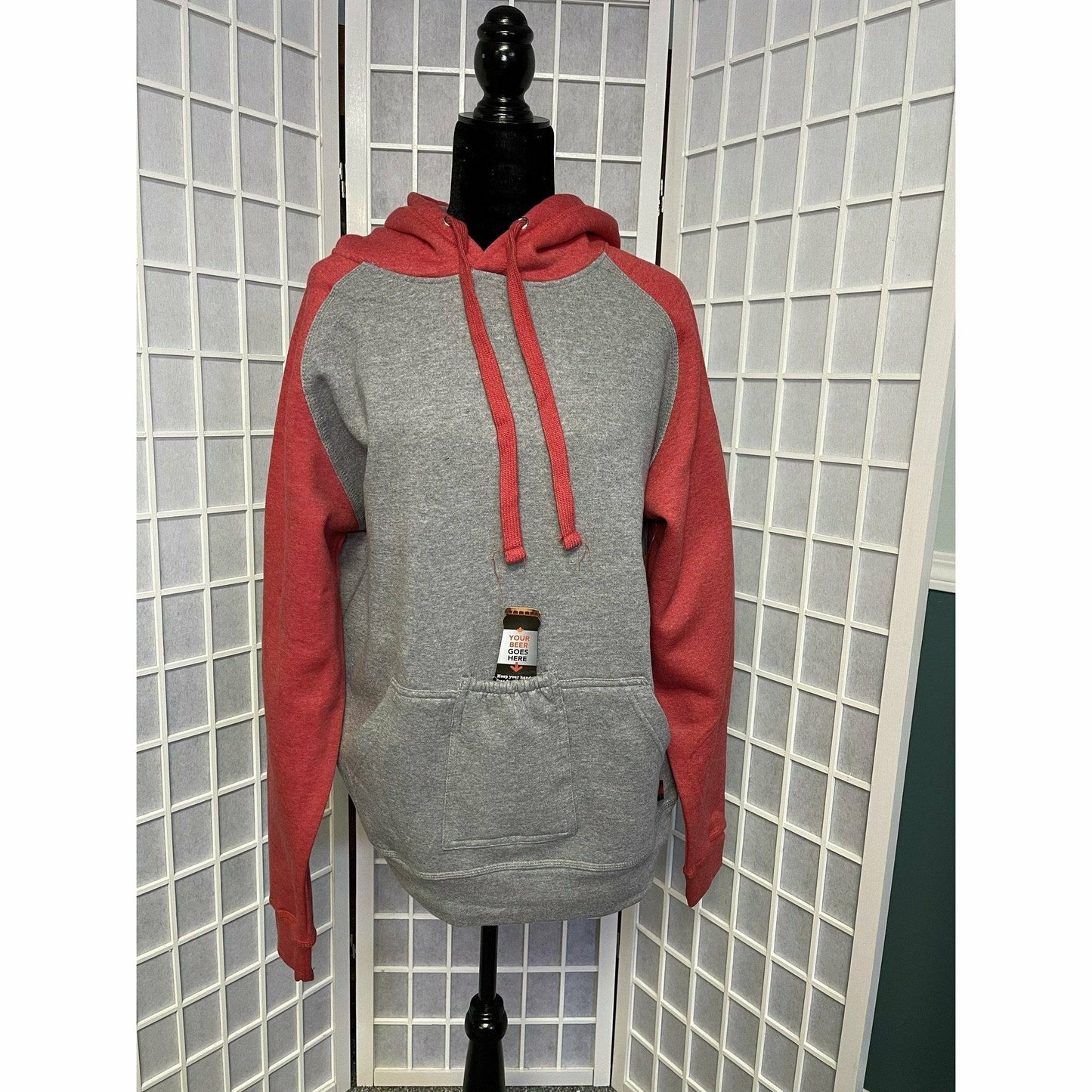 Hoody - Two Tone Beer/Phone Pouch -Plain