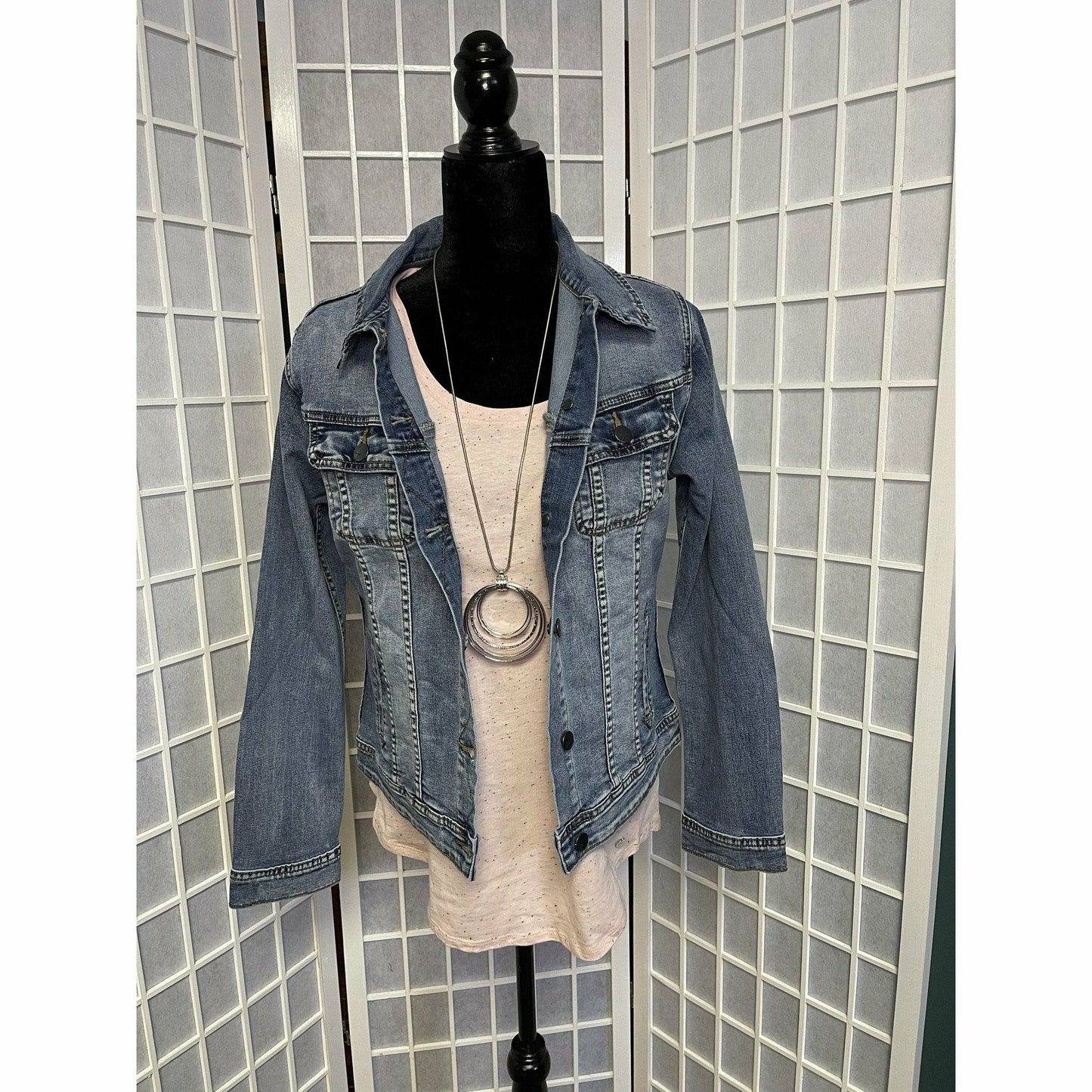 Our Top Selling Jean Jacket - Regular and Plus Size -Slightly Distressed