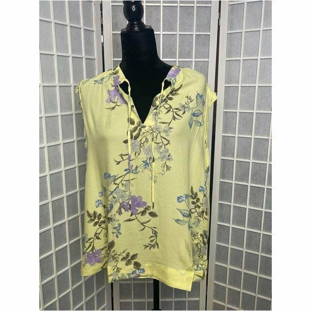 Sleeveless Top - Floral Print