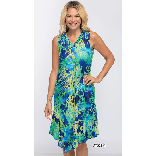 Burnout - Paisley Print Dresses