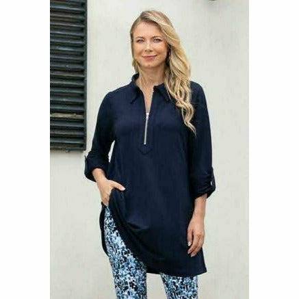 Baby French Terry Tunic with Zipper