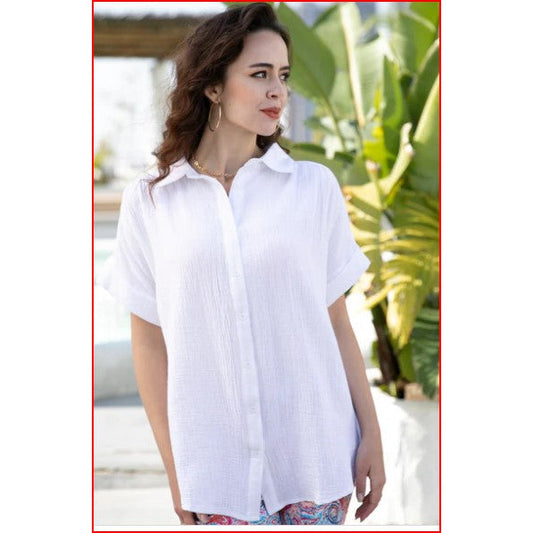 Gauze Cotton Blouse