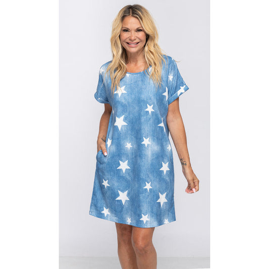Denim- Star Dress