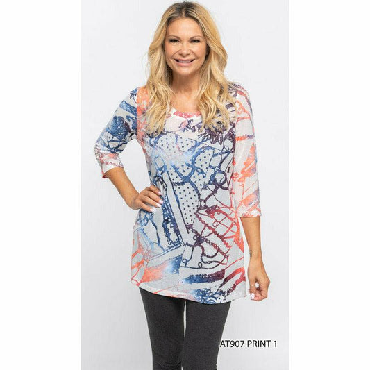 3/4 Sleeve - Guaze Look Tunic
