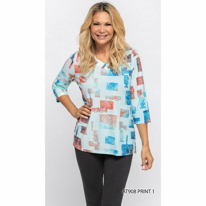 Burn Out Square Hem Top