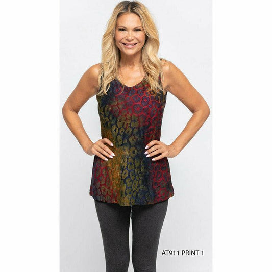 Burnout Leopard Print Tank