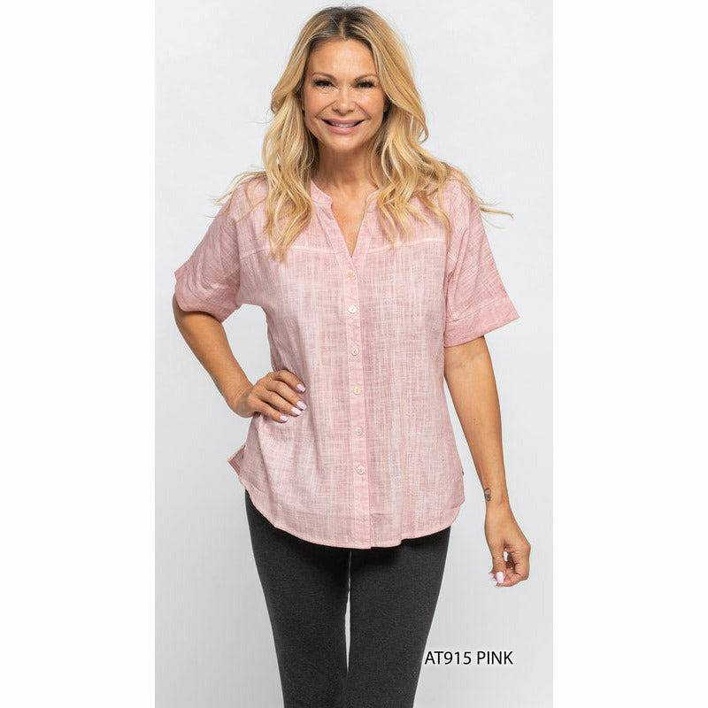 Dip Dye Button Down Top