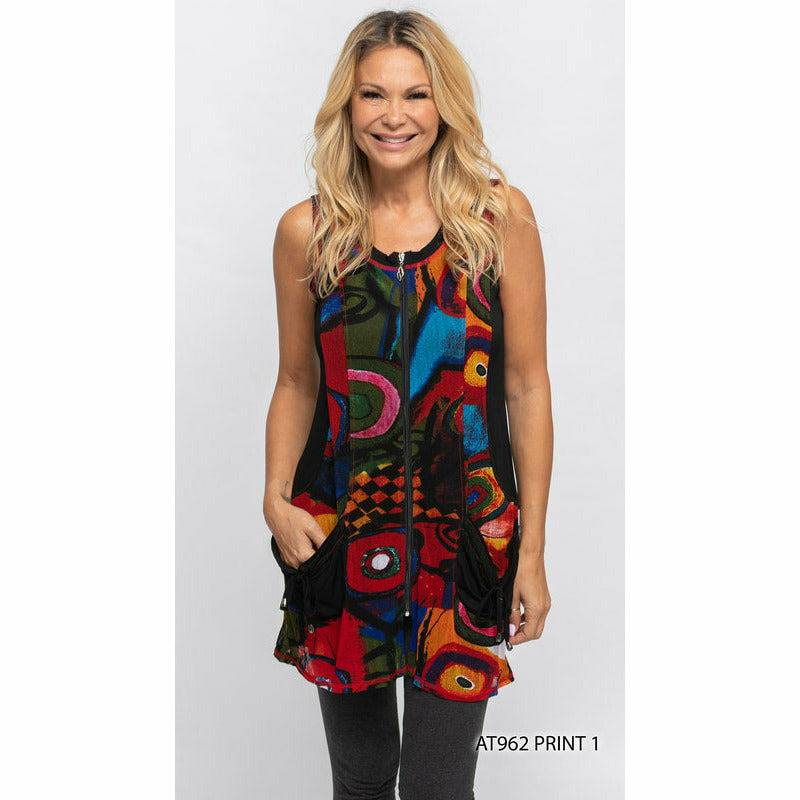 Zipper Vest/Tunic with Pockets