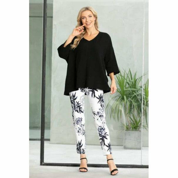 COTTON GAUZE- DROP SHOULDER TOP