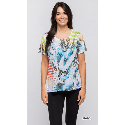 Short Sleeve Light Tee -Abstract