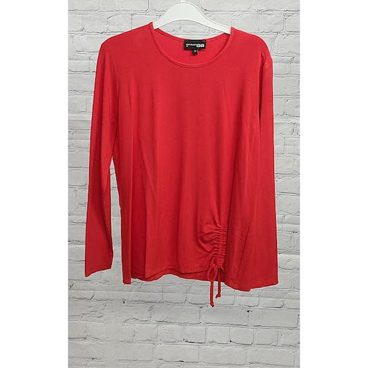 Side Tie Rouched Top