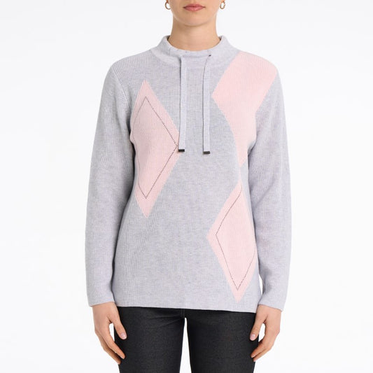 Long Sleeve Sweater with Sparkle Trim