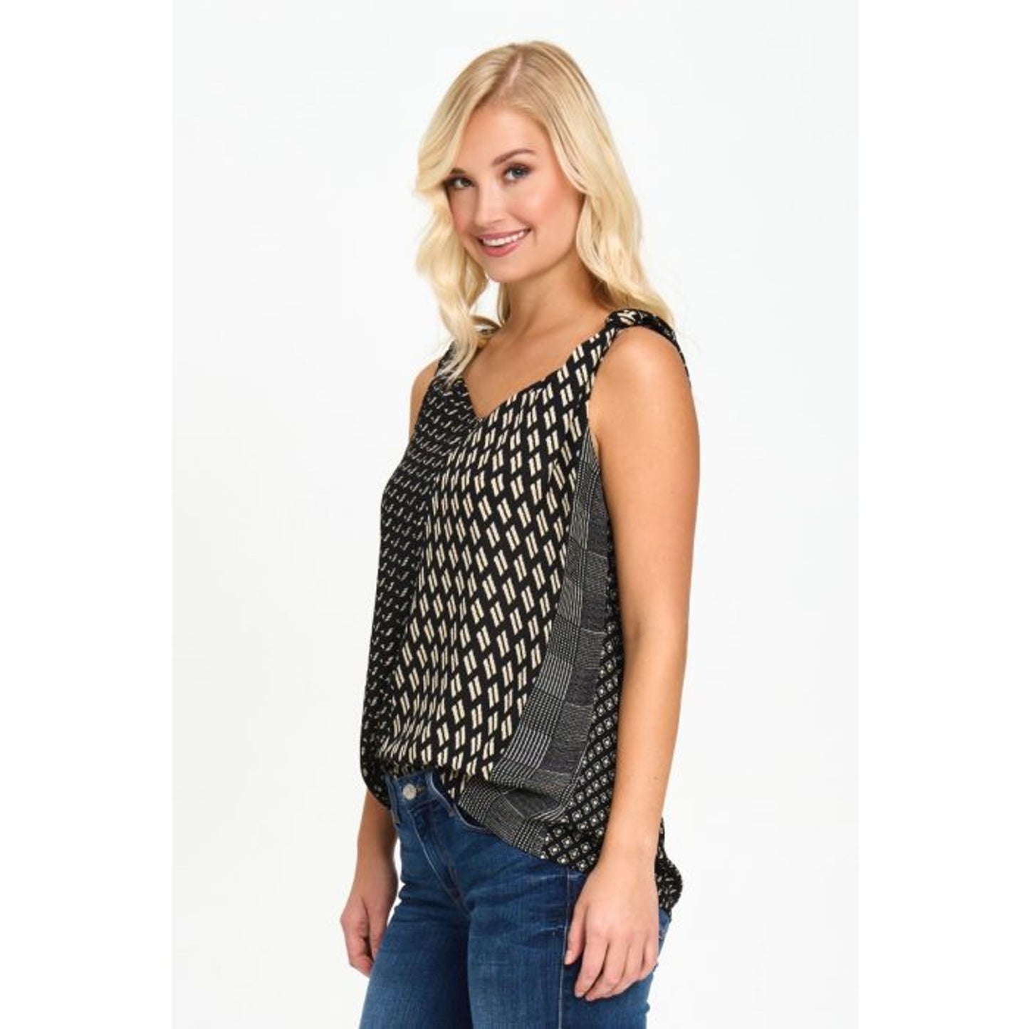 Twisted Knot Print Cami