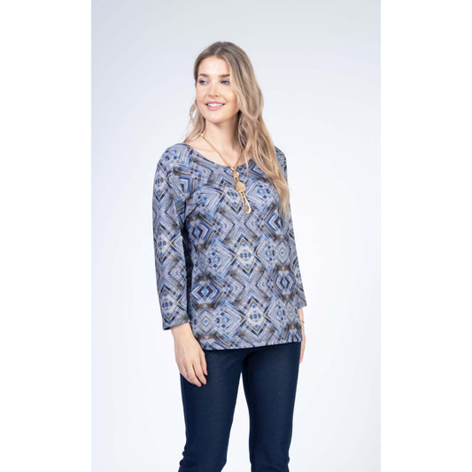 3/4 Sleeve Top  Regular and Petite Fit