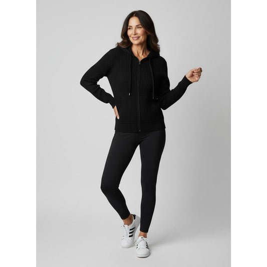 Hooded Ribbed Sweaters