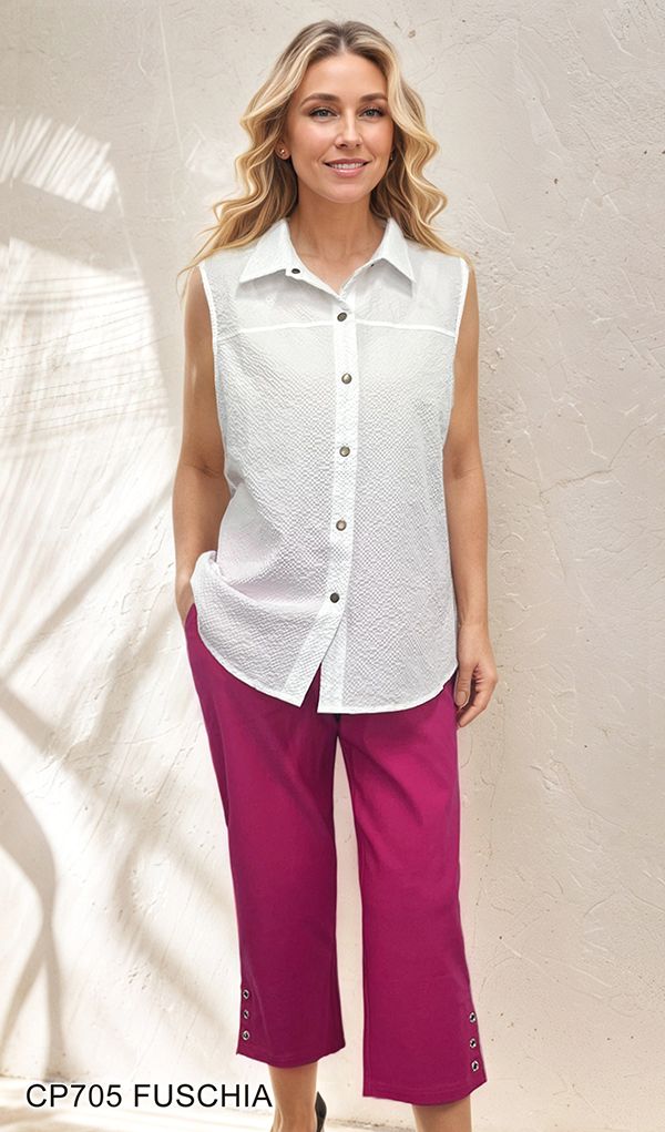 Three Hole Accent Capris